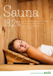 Bijna één op de vijf kiest voor een wintersporthuis met sauna
