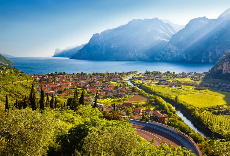 Lago di Garda zonsondergang