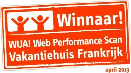 Belvilla mag het winnaarslogo voeren