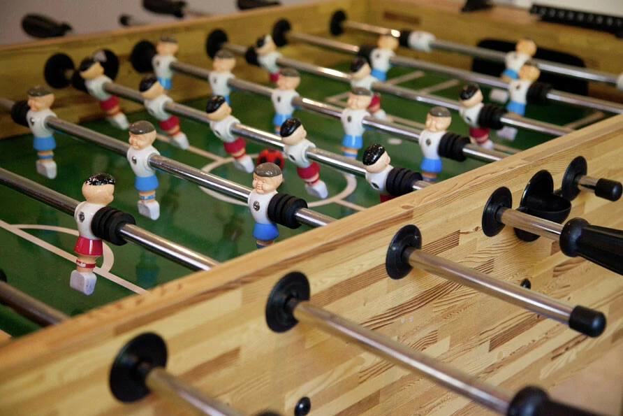 tafelvoetbal groepshuis Villa AzurArdennen Belvilla vakantiehuizen