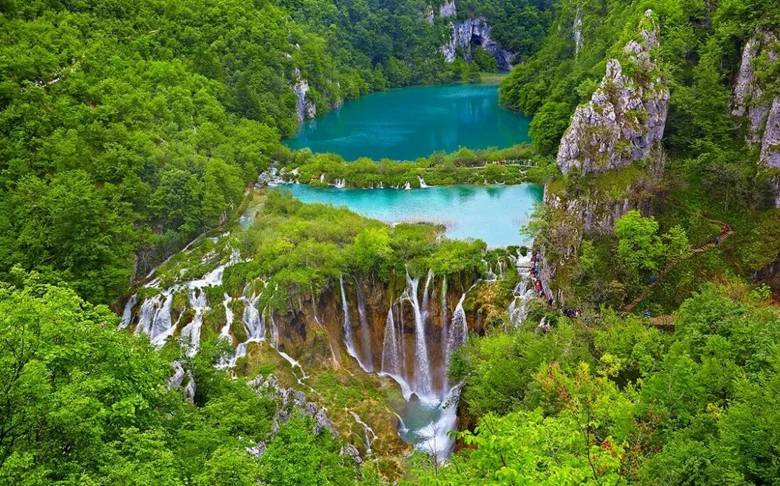 Plitvice watervallen