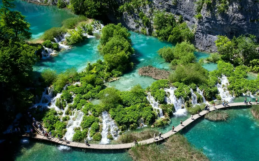Plitvice watervallen