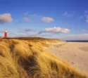 lighthouse of the island of Texel in The Netherlands