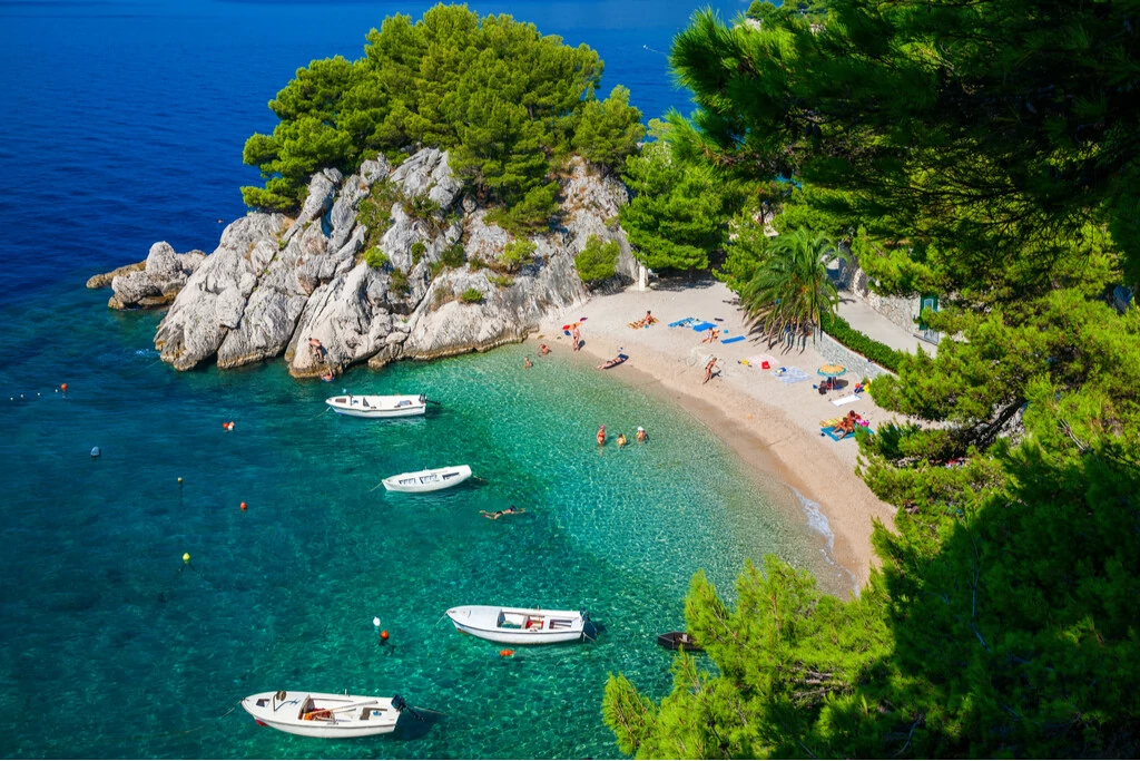 Brela strand Kroatië