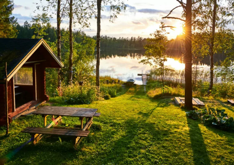 Vakantiehuisje aan meer