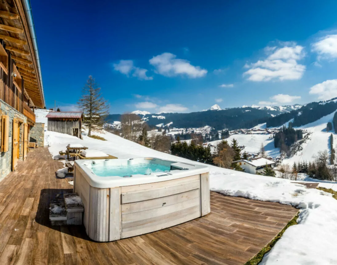 wintersport chalet met jacuzzi