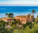 Prachtig uitzicht op de zee en finca's in Mallorca