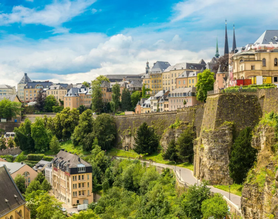 Zicht over Luxemburg stad