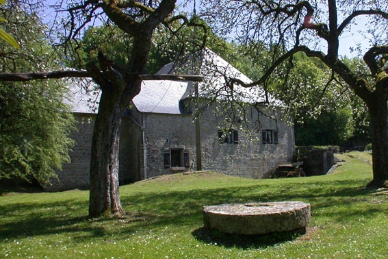 Watermolen Le Moulin de Soulme in de lente BE-5680-01_Le Moulin de Soulme_België_Ardennen_watermolen_molensteen_Belvilla vakantiehuizen
