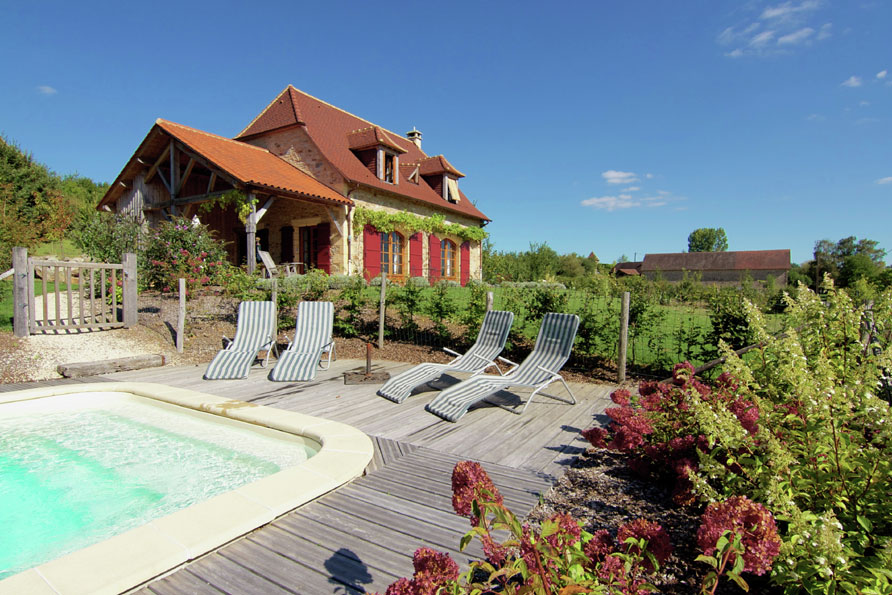 Le Bolet Aquitaine Zuid-Frankrijk zwembad Belvilla vakantiehuizen