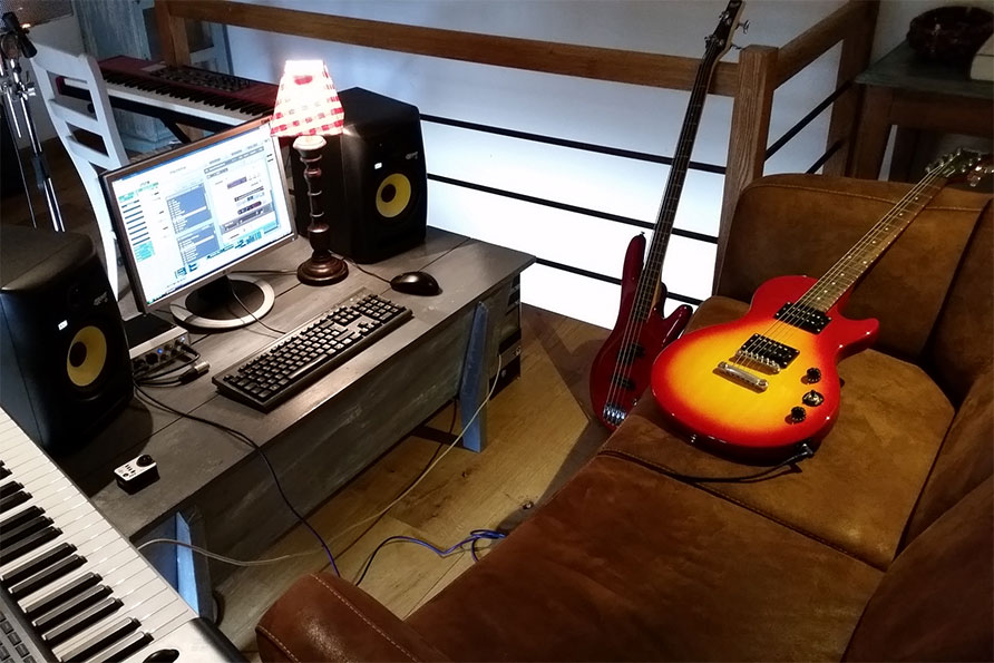 vakantiehuis Petite Claudlisse homestudio muziek Sean Dhondt Belvilla vakantiehuizen