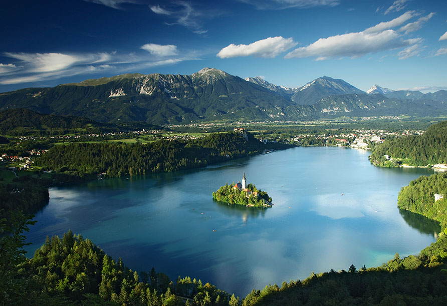 meer van Bled eiland Slovenië Belvilla vakantiehuizen