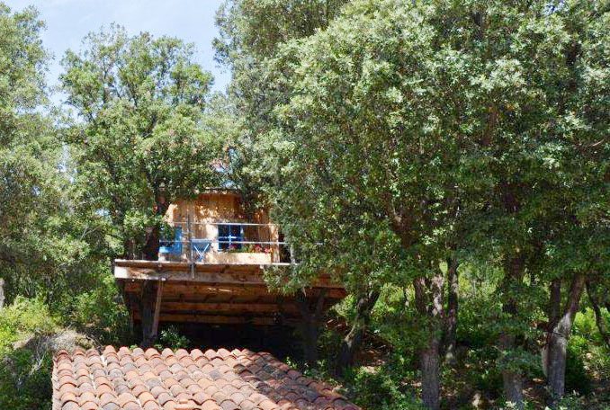 boomhut Languedoc-Roussillon Frankrijk Belvilla vakantiehuizen
