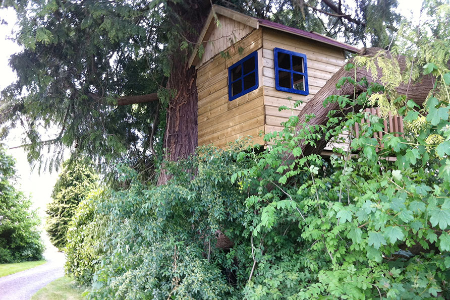 boomhut Normandië landhuis parktuin Belvilla vakantiehuizen