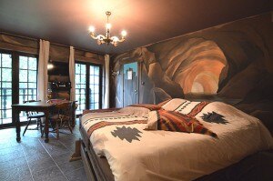 cottage Ardennen wilde westen slaapkamer Belvilla vakantiehuizen