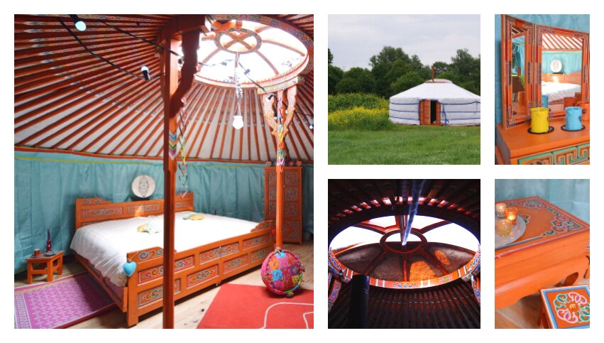 Duizend en één nacht; slapen in een yurt
