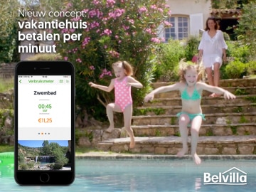 Belvilla test nieuw concept: vakantiehuis betalen per minuut